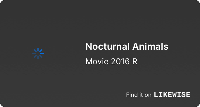 Nocturnal Animals (2016) Movie Info & Trailers | Likewise, Inc.