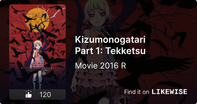 Kizumonogatari Part 1: Tekketsu | Likewise TV