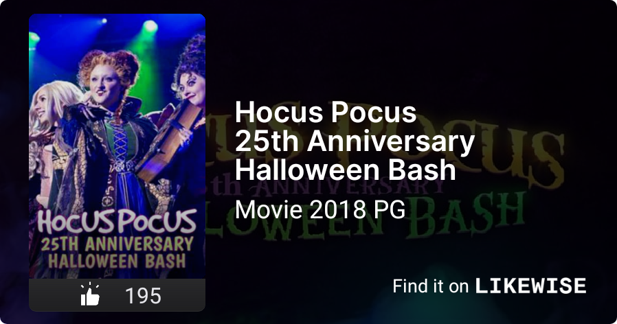 The Hocus Pocus 25th Anniversary Halloween Bash Hocus Pocus 25th Anniversary Halloween Bash | Likewise TV