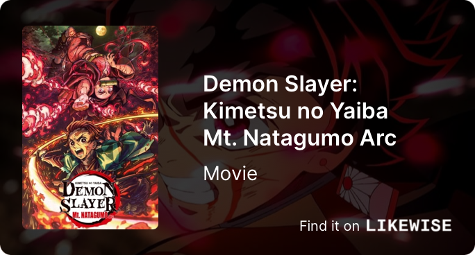 Demon Slayer: Kimetsu no Yaiba: Mt. Natagumo Arc filme